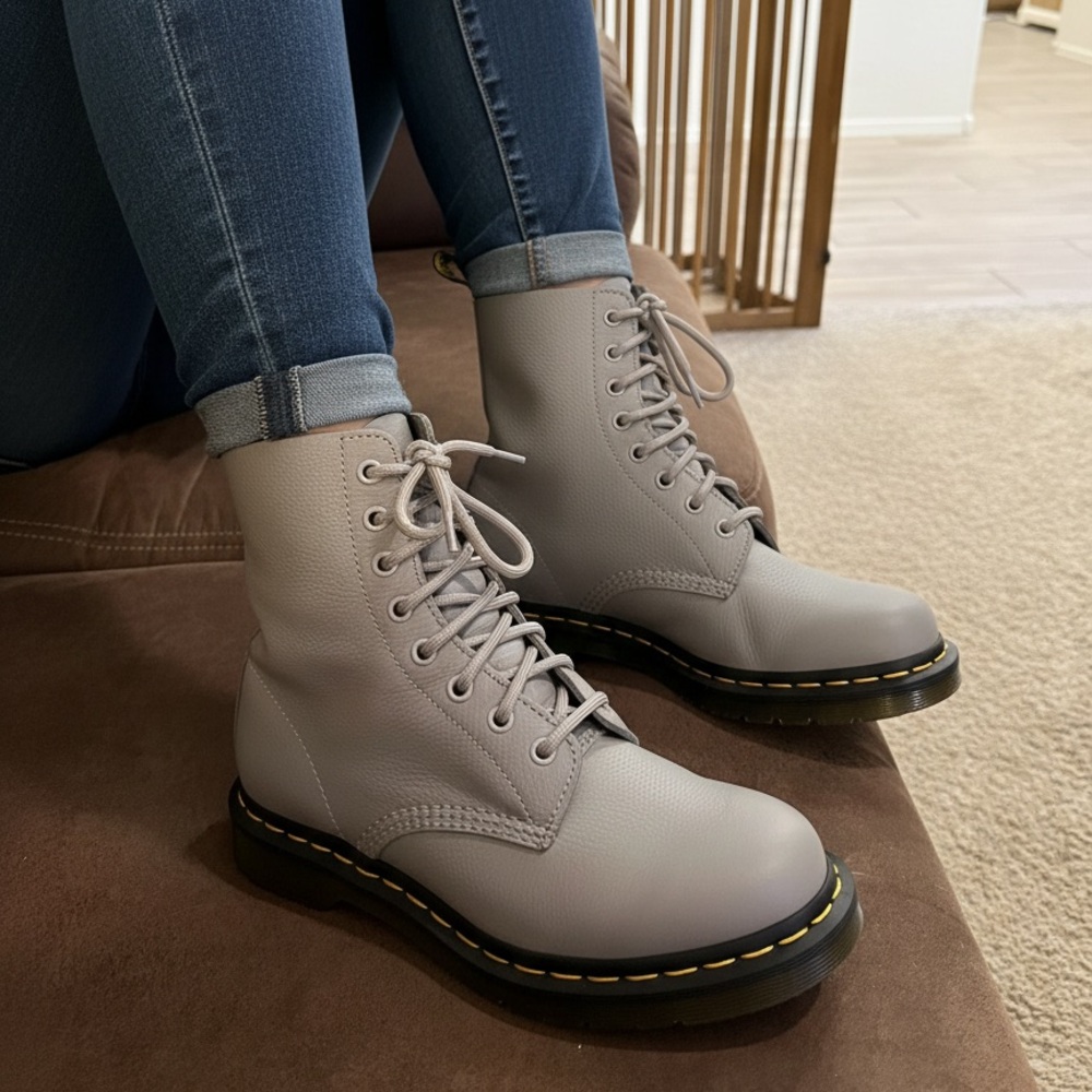 Tan Doc Martens ~ very trendy and comfortable 
They are brand new, never worn